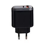Сетевое ЗУ 1USB XO-L63 черное, QC 3.0, 14,5W