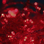 Гирлянда "Нить" 6 м, свечение красное, 8 режимов, ECOLA, IP20