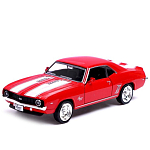 Машина металлическая Chevrolet CAMARO SS, 1:32, открываются двери, инерция, цвет красный