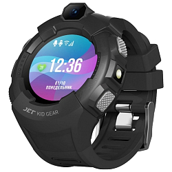 Смарт-часы JET Kid Gear 50мм 1.44" TFT черный/серый (GEAR GREY+BLACK)