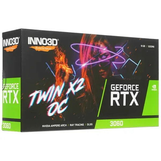 Видеокарта Inno3D RTX 3060 TWIN X2 8 ГБ (N30602-08D6-11902130)