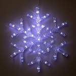 Светодиодная фигура «Снежинка» 39 см, акрил, 50 LED, 220 В, свечение белое 5060091