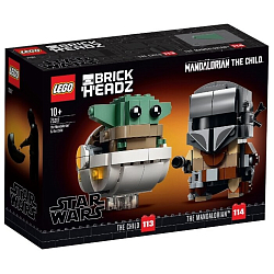 Конструктор LEGO BrickHeadz 75317 Мандалорец и малыш