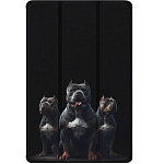 Чехол футляр-книга ZIBELINO для iPad 2025 (A16)/Apple iPad 10 2022 (A3354/A3355/A3356/A2696/A2757/A2777) 10.9" (черный) 1440 ГОРДЕЛИВЫЕ ПИТБУЛИ