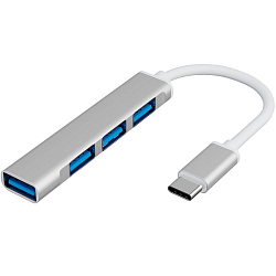 USB-Хаб Gsmin BT-8 4USB серебристый