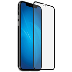 Противоударное стекло DF для iPhone XS Max/11 Pro Max DF iColor-20 (black)