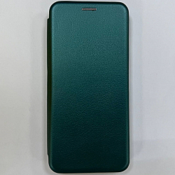 Чехол футляр-книга STYLISH для Samsung Galaxy A32 темно-зеленый