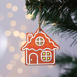 Ёлочное украшение "Домик", 8.5 х 7.9 см 7772703