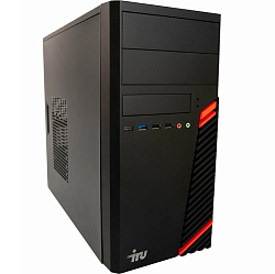 Системный блок IRU Home 310H6SM MT PG (Intel G7400/ 8GB/ SSD 256GB/ DOS) (1900970), чёрный