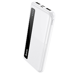 Внешний АКБ HOCO J75 Tresor (10000mAh) (MicroUSB/Type-C/2USB 2A/LED) белый