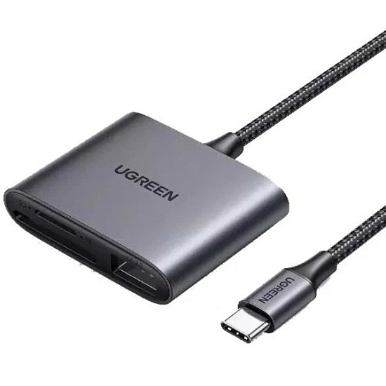 Кардридер UGREEN CM387 (80798) серый