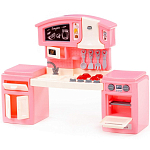 Мини-кухня ПОЛЕСЬЕ "Малютка" (розовая) (в коробке №2)