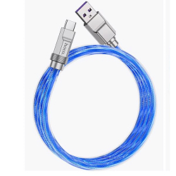 Кабель Lightning <--> Type-C  1.0м HOCO U113, синий, 20W