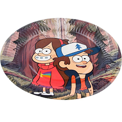 Тарелка одноразовая «С Днем Рождения!», 18 см, Гравити Фолз 9364770