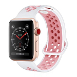 Спортивный ремешoк NONAME для Apple Watch Sport 38мм бело-красный