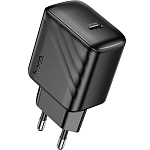 Сетевое ЗУ 1Type-C HOCO CS24A, чёрный, 25Вт