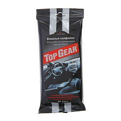 Салфетки влажные Top Gear для салона автомобиля, 30 шт 1349223