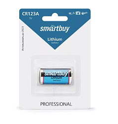 Элемент питания SMARTBUY CR123A BL-1