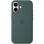 Силиконовый чехол SILICONE CASE MagSafe для iPhone 16 Lake Green (+ анимация NFC Clear) c LOGO