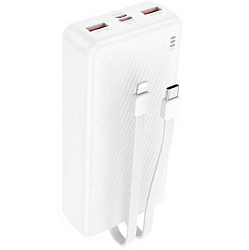 Внешний АКБ BOROFONE BJ57A Graceful (10000mAh), 1 USB выход, 8 pin, Type-C кабель, белый