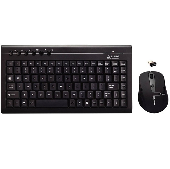 Клавиатура+мышь L-PRO 20605/1253, радио, черный