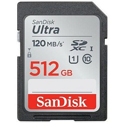 SD 512Gb SanDisk Class 10 Ultra UHS-I (120 Mb/s)