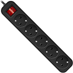 Сетевой удлинитель  3.0м DEFENDER G530 5 розеток, с/з, 10А, черный