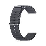 Силиконовый ремешок WB35 Ocean Band Универсальный 22мм (dark grey)