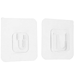 Комплект настенных держателей ТУНДРА 60х60х10 мм, прозр 7044196