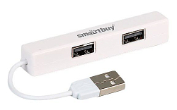 USB-Хаб SMARTBUY (SBHA-408-W) белый, 4 порта