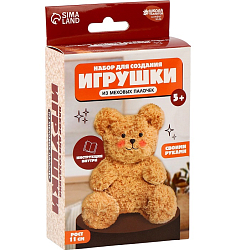 Набор для плетения из меховых палочек «Плюшевый мишка» 10574002