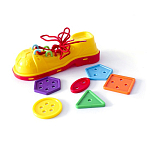 Развивающий набор "Желтый ботинок с пуговками" КНОПА, в/п 26*16*5,5 см