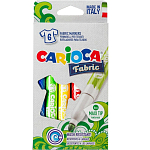 Фломастеры для ткани 6 цветов Carioca "Fabric Liner" 6.0 мм 3044838