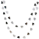 Гирлянда «Ёлочки», длина 4 м, цвет серебряный