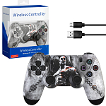 Геймпад БП для SONY PS4 Dual Shock №18 с рисунком (не оригинал)