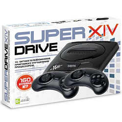 Приставка 16-bit Super Drive 14 (160 встр. игр) Black