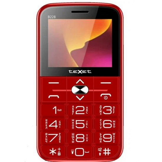 Телефон TEXET TM-B228 красный