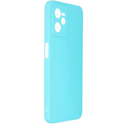 Задняя накладка PERO софт-тач для Realme C35 бирюзовый
