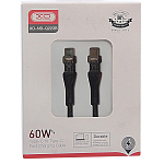 Кабель Type-C <--> Type-C 1.0м XO NB-Q223B 60W,черный