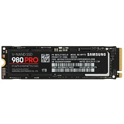 Накопитель SSD M.2 1Tb Samsung 980 PRO (R7000/W5000MB/s) (MZ-V8P1T0BW analog MZ-V7P1T0BW)