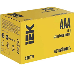 Элемент питания IEK LR03 Alkaline Optima Box-28 (28/672)