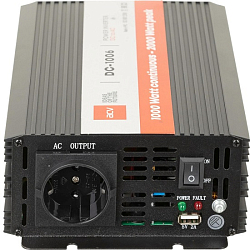 Инвертор ACV DC-1006 1000Вт 12В->220 /USB-зарядка