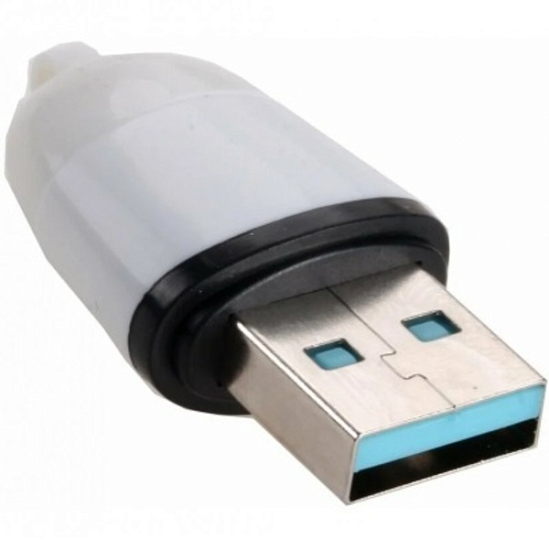 Кардридер EARLDOM ET-OT26 белый, с чёрной полосой, USB 2.0