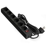 Сетевой фильтр  5.0м EXEGATE EX119395RUS SP-6-5B, 6 розеток, евровилка, черный