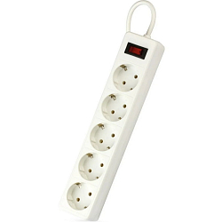 Сетевой фильтр  5.0м SMARTBUY One (SBSP-50-W) 5 розеток, белый