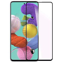 Противоударное стекло 3D NONAME для Samsung A51/M31s, SUPER, черное