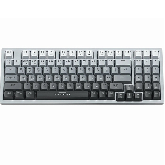 Клавиатура VOROTEX K940 Outemu Red Switch, серый градиент