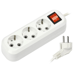 Сетевой удлинитель  2.0м SMARTBUY 3 розетки  ПВС 3х1,0 (SBE-16-3-02-ZS)