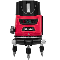 Лазерный уровень CRX-30G, 30 м, зеленый луч, батарейки, резьба 5/8"// MTX