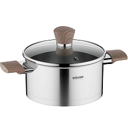 Кастрюля 2.5л NADOBA серия LUDVA со стеклянной крышкой